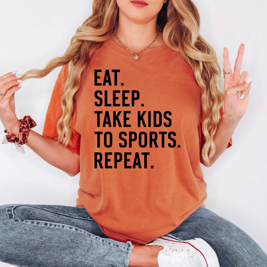 Sports Mom Graphic Tee – Soft Cotton Comfort Shirt for Parenting Hustle