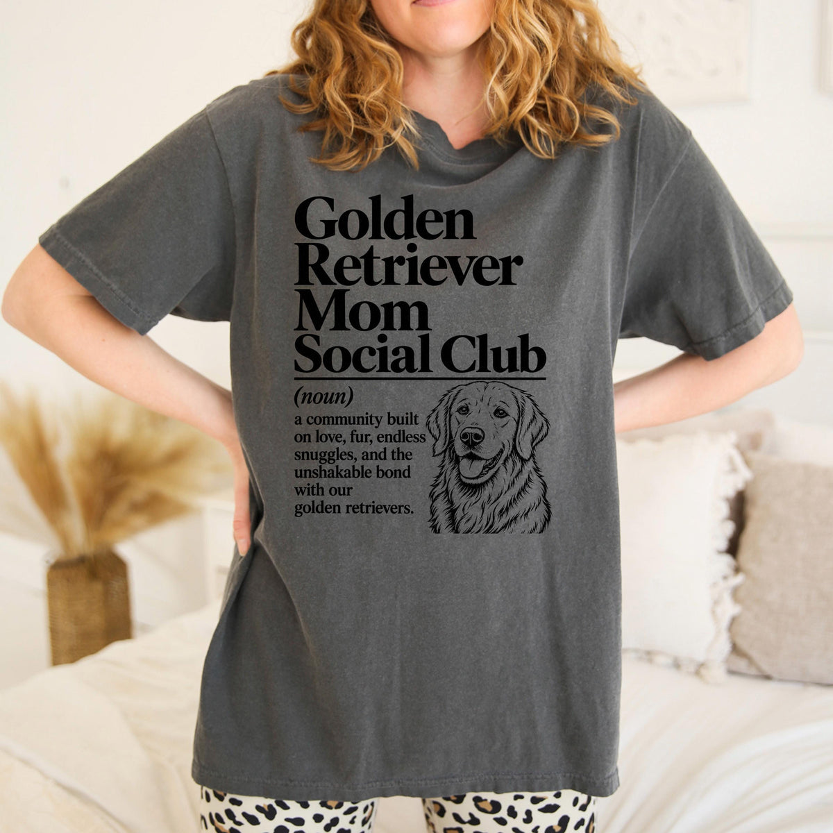 Golden Retriever Mom Shirt, Golden Retriever Mom Social Club Tee, Cute Dog Mom Gift, Golden Mama Shirt, Golden Retriever Lover Gift