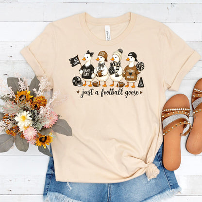 Football Goose Shirt, Bella Canvas Unisex Tee, Funny Gameday Mom!