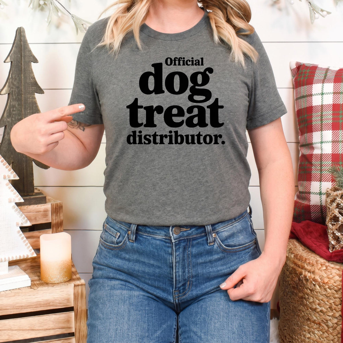 Bella Canvas Tee Funny Dog Shirt For Women, Official Treat Dealer Shirt, Dog Treat Mom Graphic Tee, Dog Owner Gift, Dog Person Gift