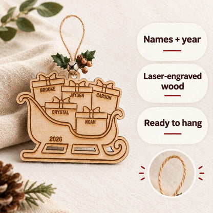 Personalized Sleigh Ornament