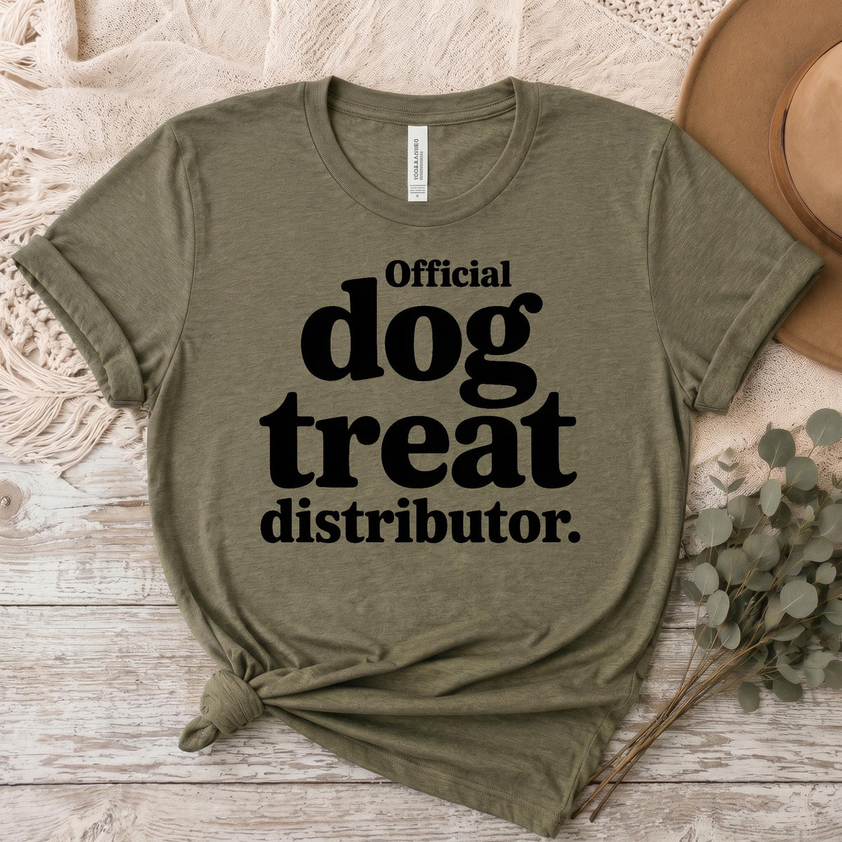 Bella Canvas Tee Funny Dog Shirt For Women, Official Treat Dealer Shirt, Dog Treat Mom Graphic Tee, Dog Owner Gift, Dog Person Gift
