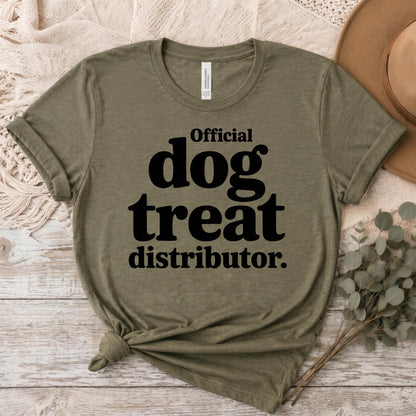 Bella Canvas Tee Funny Dog Shirt For Women, Official Treat Dealer Shirt, Dog Treat Mom Graphic Tee, Dog Owner Gift, Dog Person Gift