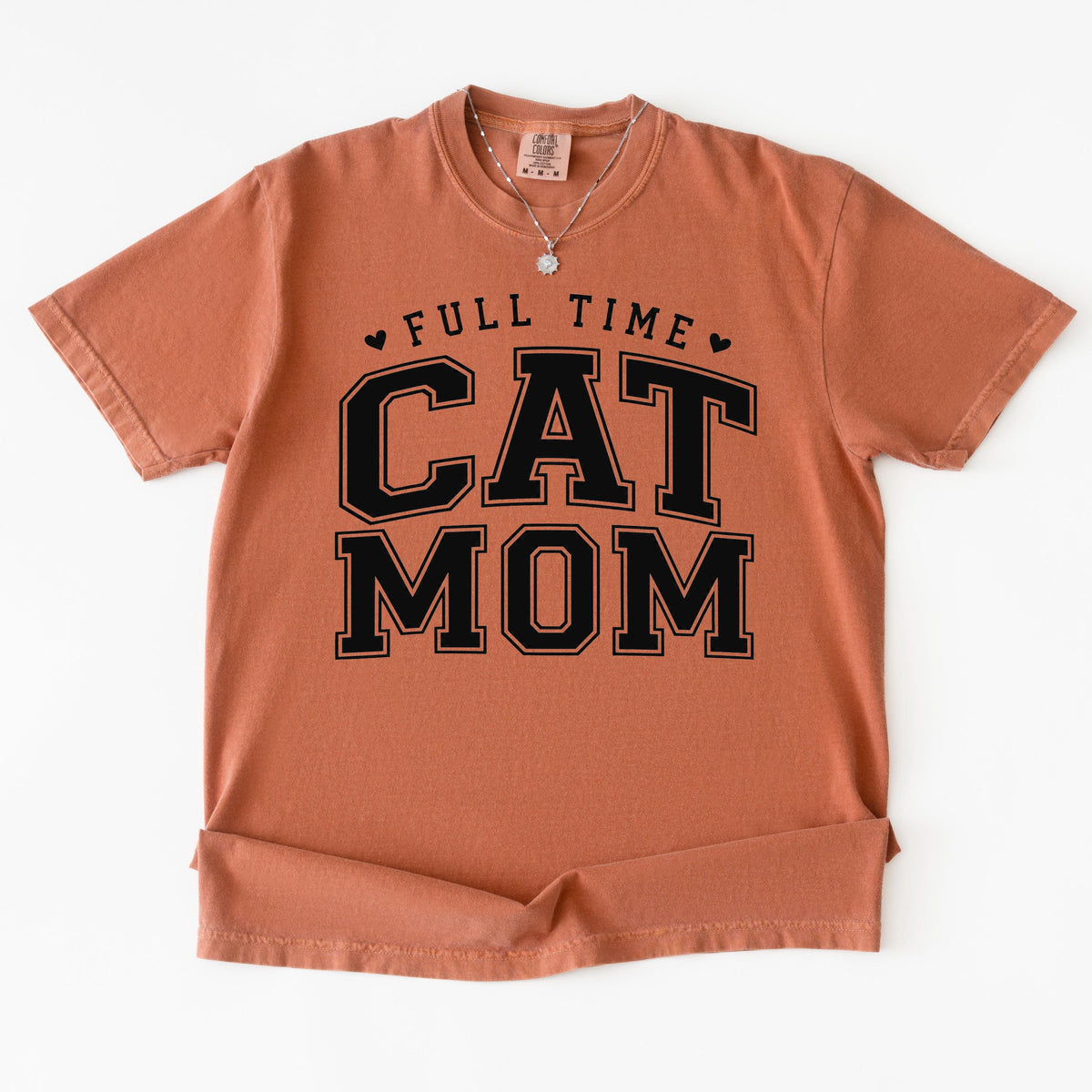 Cat Mom Shirt, Full Time Cat Mom T-Shirt, Comfort Colors Tee, Gift for Cat Lover, Pet Owner Top, Animal Lover Apparel