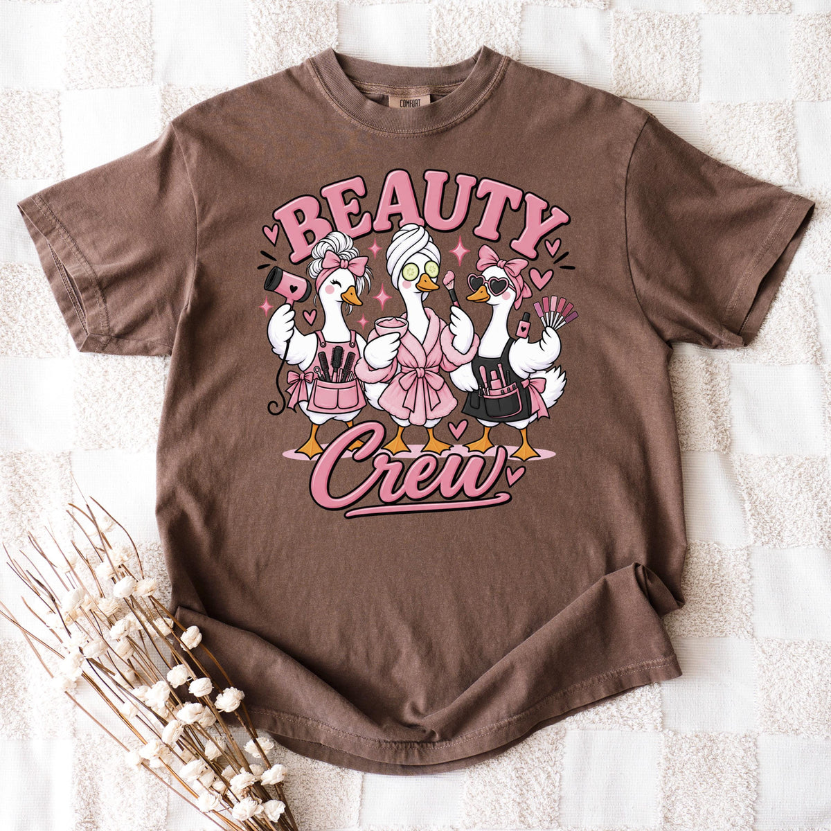 Beauty Crew Shirt, Funny Silly Goose Hairstylist Tee, Esthetician Nail Tech Gift, Salon Team Cosmetology Shirt, Makeup Artist Top