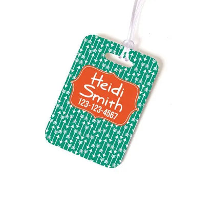 Custom Bag Tag - Monogram Backpack Name Tag - Personalized Diaper Bag Tag - Luggage Tag - Monogram Luggage Bag Tag