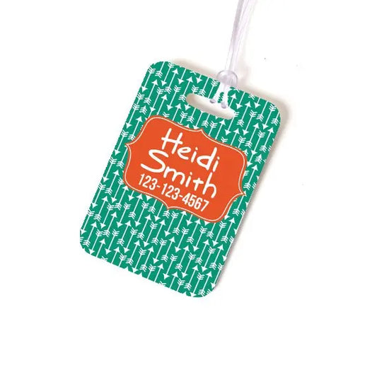 Custom Bag Tag - Monogram Backpack Name Tag - Personalized Diaper Bag Tag - Luggage Tag - Monogram Luggage Bag Tag