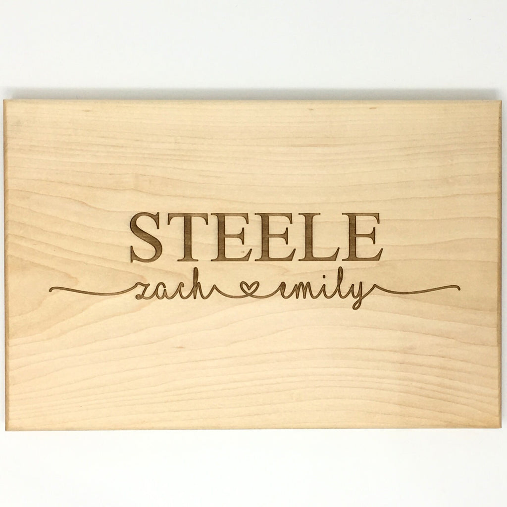 Wedding Gifts for Couples, Personalized Wood Cutting Board Walnut Maple, Custom Bridal Shower Gift, unique wedding gift, Custom wedding gift