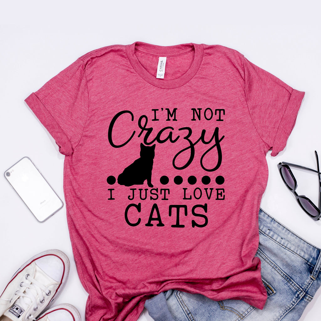 Cat Shirt - Funny Cat T-shirt - Crazy Cat Lady Graphic Tee, cat mom shirt, cat owner gift, cat mom t-shirt, cat lover tshirt