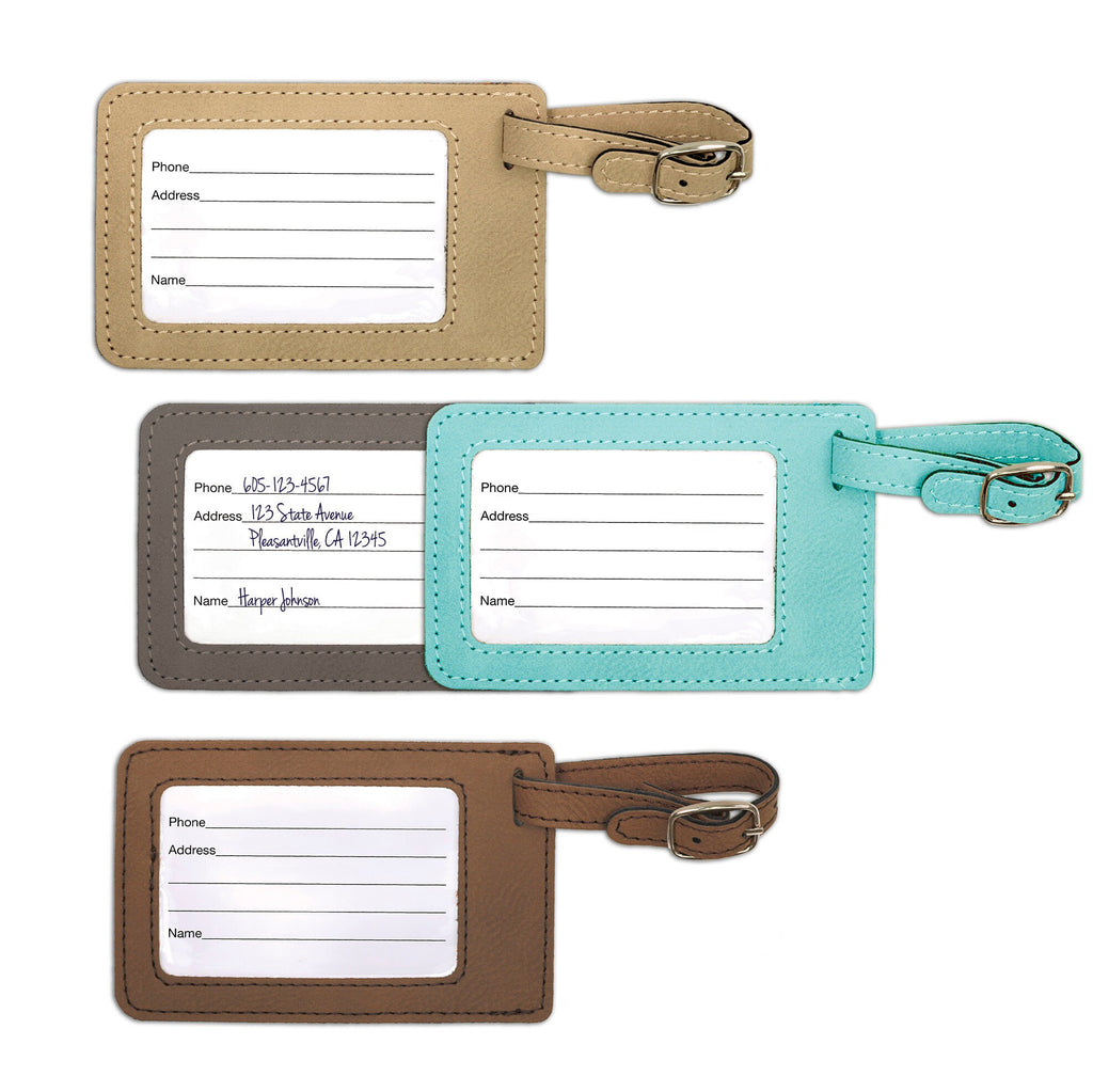 Personalized Engraved Luggage Tag Gift for Traveler