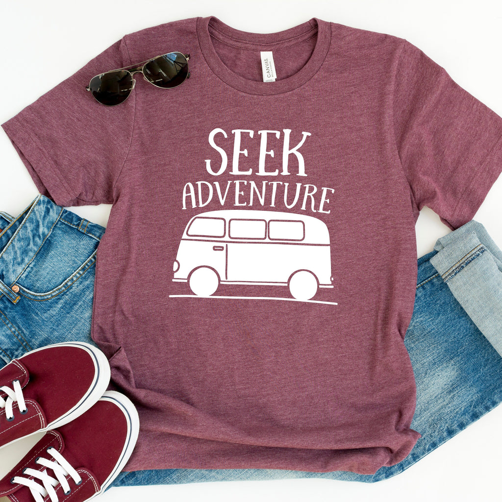 Seek Adventure Shirt - Van Wanderlust Traveler Gift
