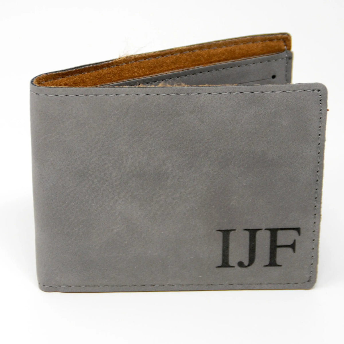 Groomsmen Gifts - Monogram Leather Wallet - Personalized Mens Wallet Gift for Groomsman