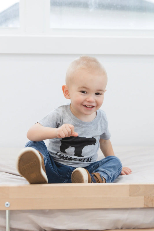 Little Bear Shirt - Gray Toddler Tee - Sister Bear T-shirt - Brother Bear Tshirt - Matching Family Kids Tshirts