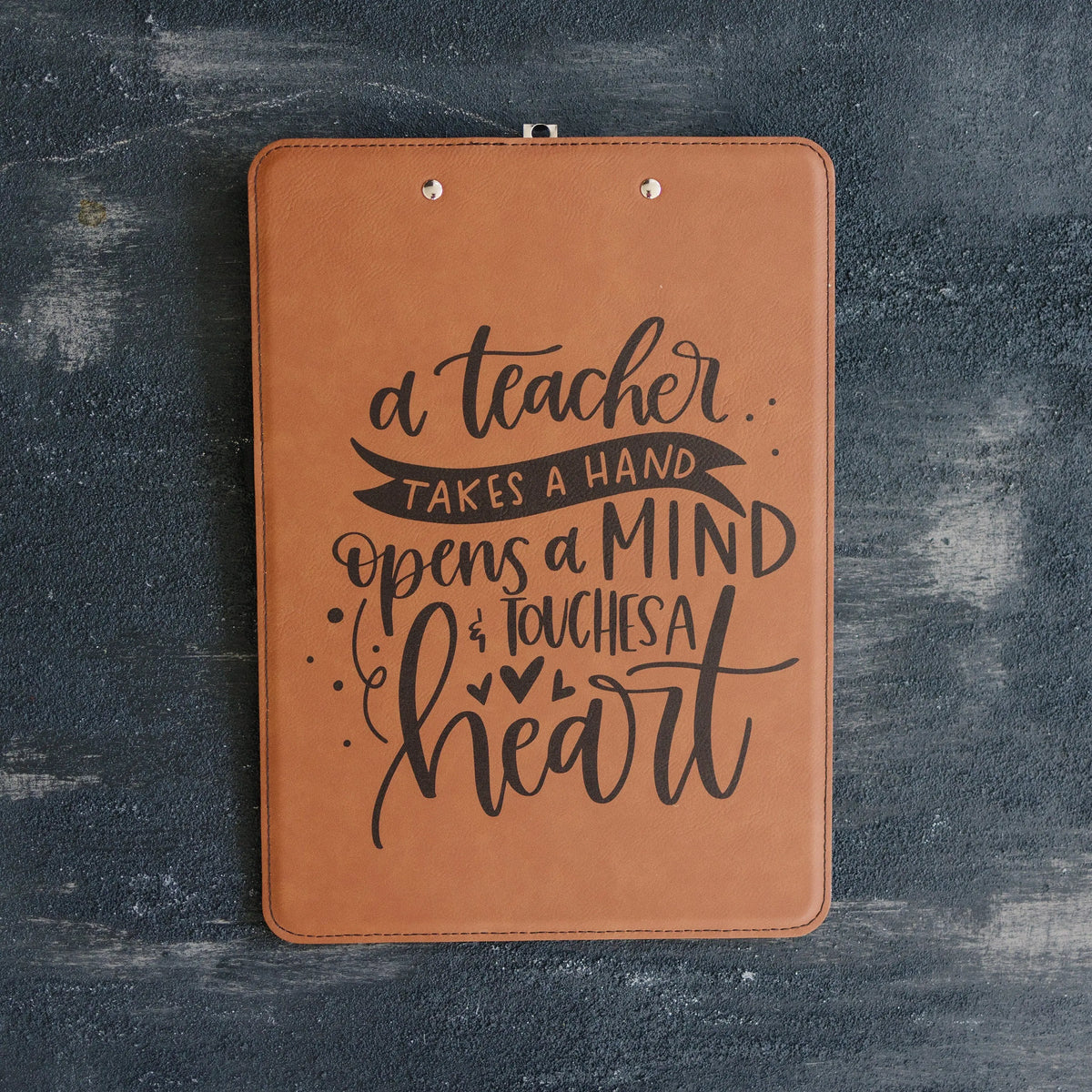 Custom Clipboard for Teacher, Personalized Teacher Gift, leather clip board teacher appreciation gift for Teachers