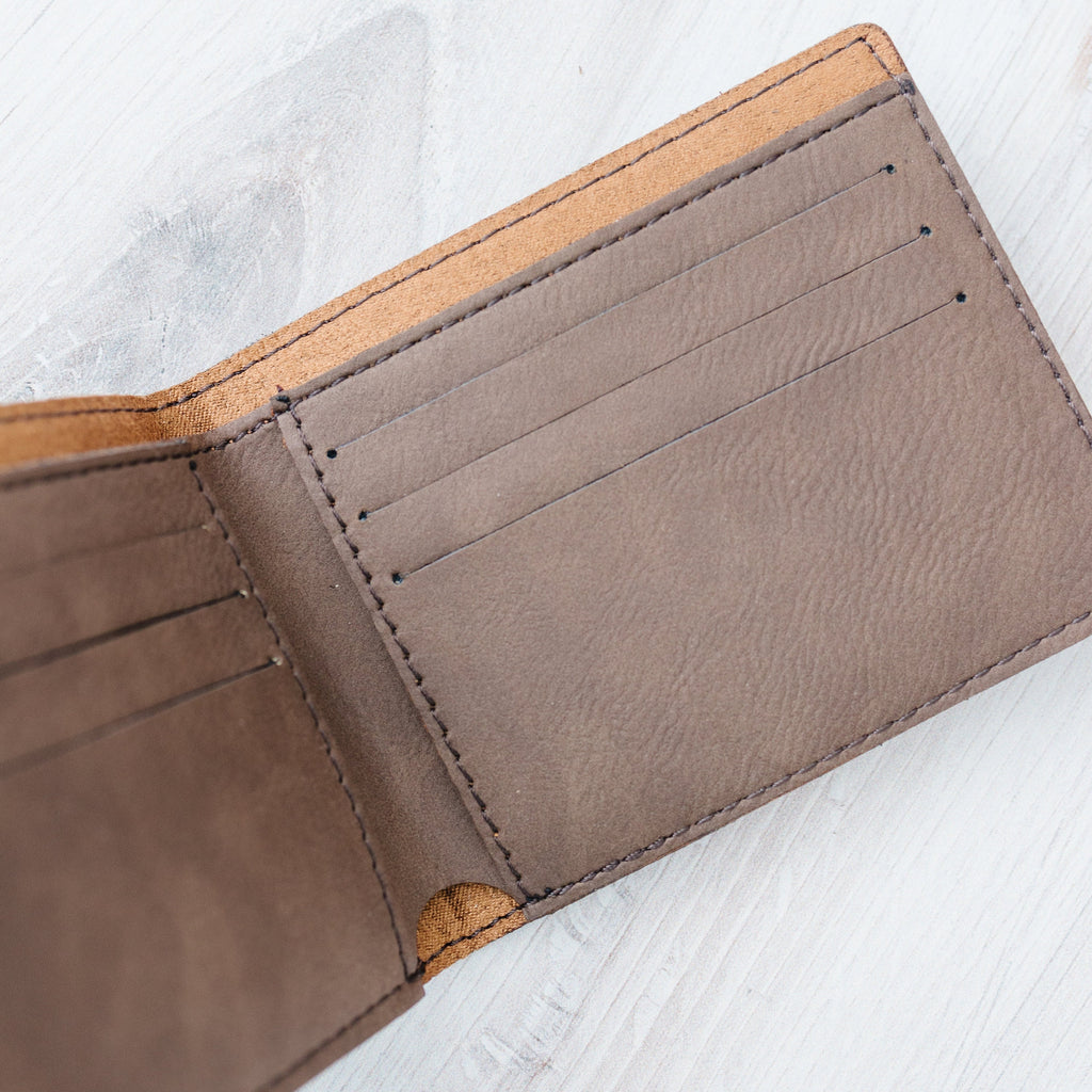 Handcrafted Leather Wallet Minimalist Wallet Professional Wallet Leather Bifold Wallet Dark Brown Wallet Light Brown Wallet Gray Wallet Rawhide Wallet