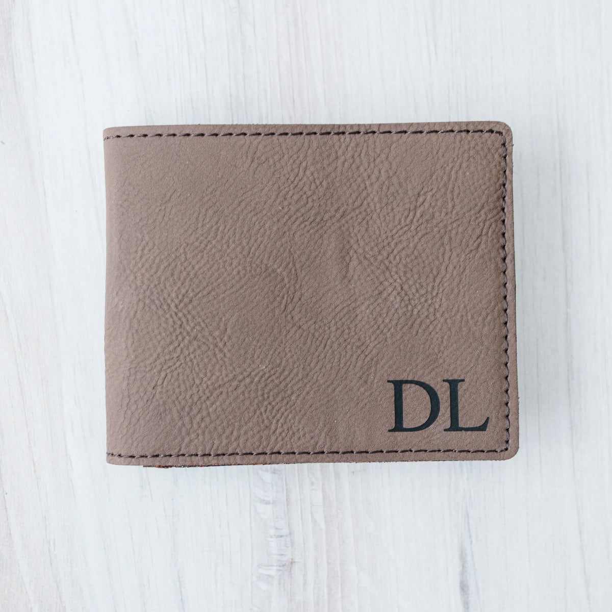 Groomsmen Gifts - Monogram Leather Wallet - Personalized Mens Wallet Gift for Groomsman
