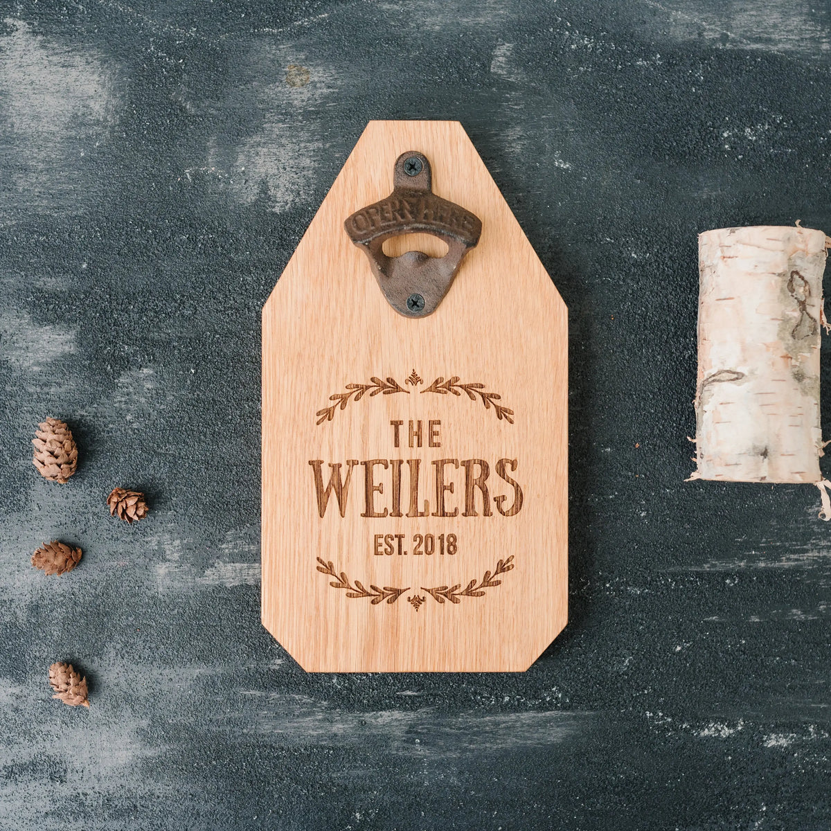 Wedding Gift, Personalized Beer Bottle Opener Wood Sign, Custom Wedding Gift for the Couple
