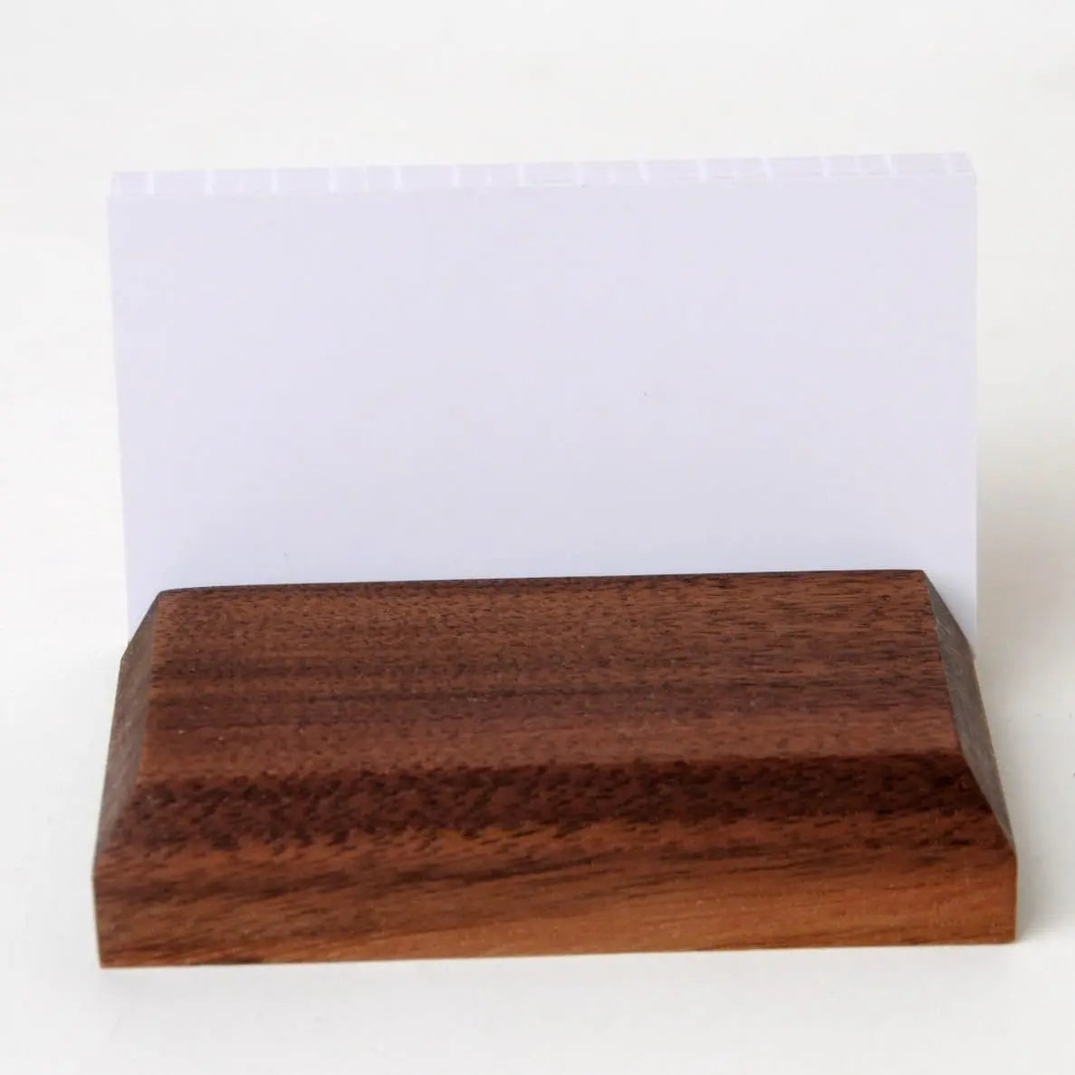 Wood Business Card Holder, Custom Engraved Business Card Display Stand, card holder for desk, business card display for counter