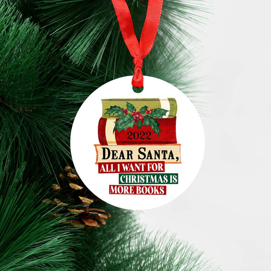Book Ornament, Book Lover Gift for Her, Christmas Gifts for Book Lovers, Christmas Ornament for Readers, book club gifts