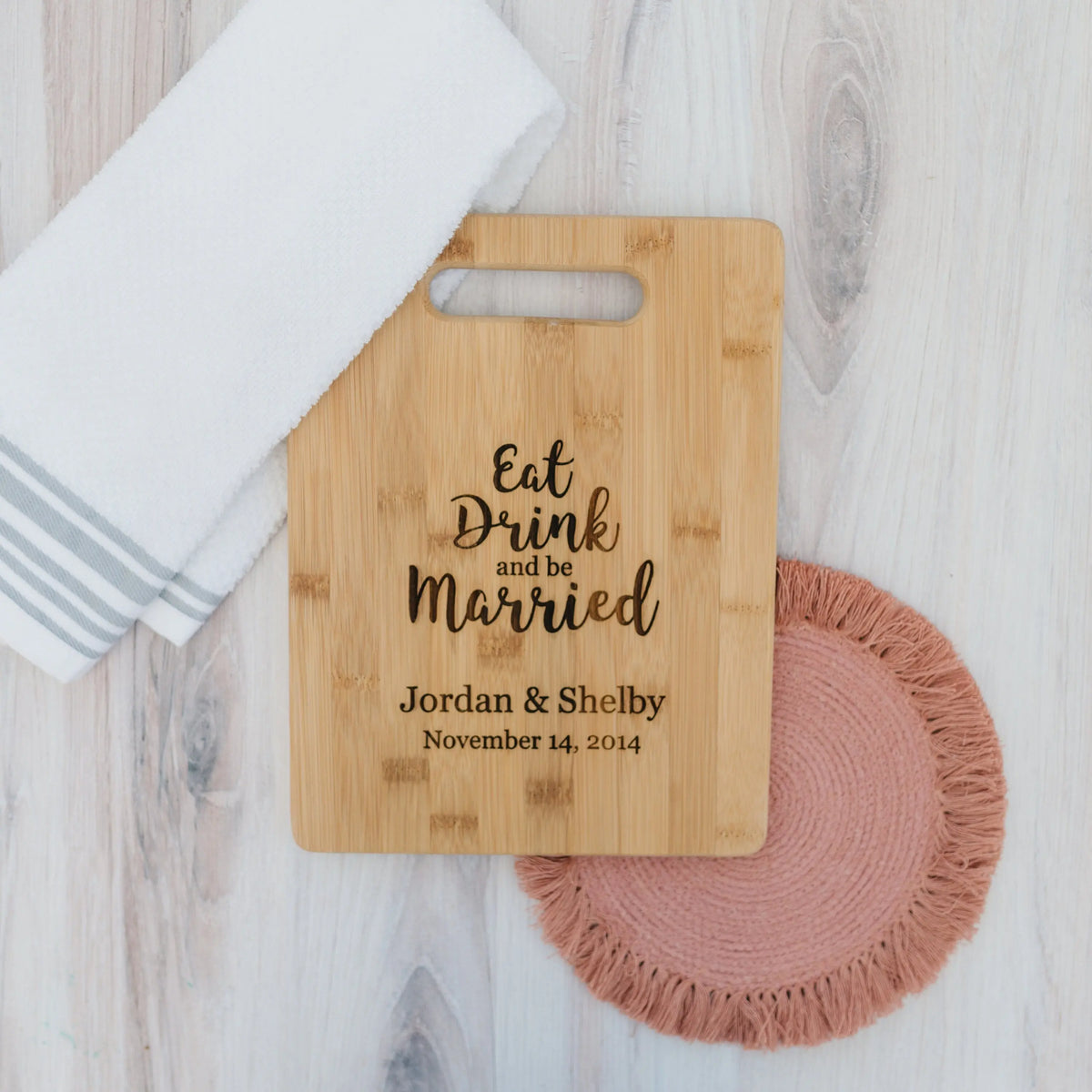 Personalized Wedding Gift Cutting Board, unique wedding gift for couple, Custom Bamboo Wood Board, personalized cutting board wedding gift