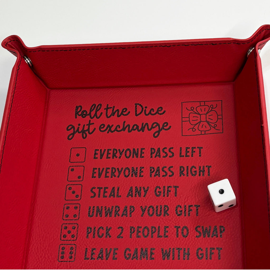 Christmas Dice Game, Roll the Dice Gift Exchange, White Elephant Christmas Games, Family pass the gift game, Office Christmas party