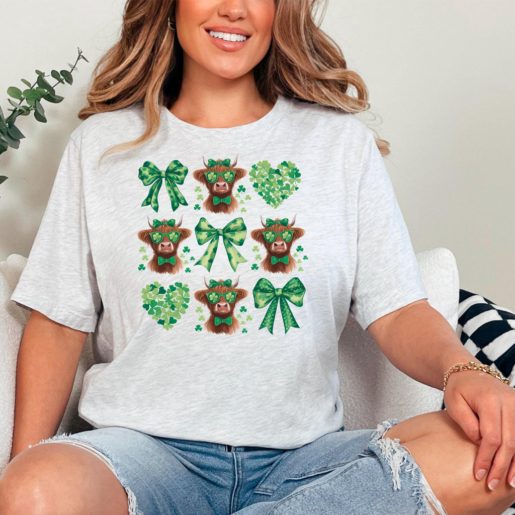 Highland Cow Shirt St Patricks Day Shirt Cow Lover Gift Scottish Cow Shirt Irish Cow Shirt 4H Shirt Farm Animal Shirt Cattle Lover Gift Unisex Bella Canvas