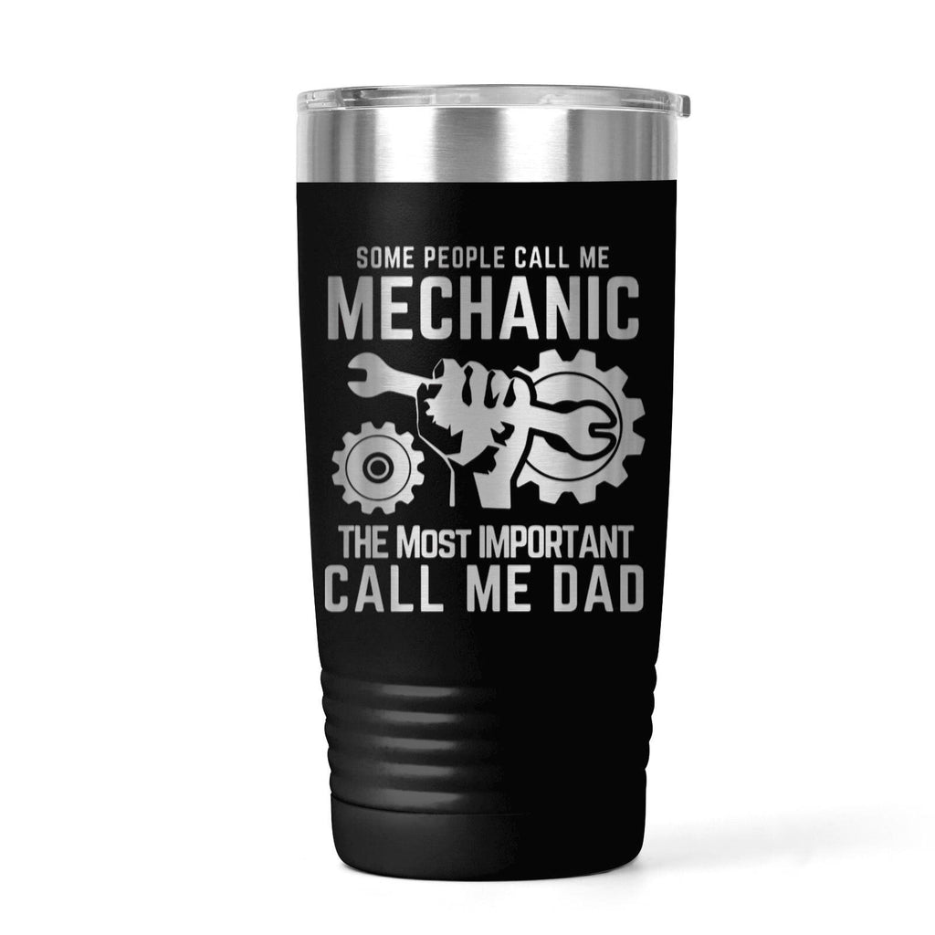Mechanic Dad Tumbler 20 oz, Engraved Auto Repair Gift for Men, Car Mechanic, Garage Gift, Car Enthusiast