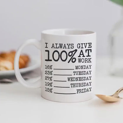 Funny Coffee Mug – Ceramic Office Coffee Mug | Coworker Gag Gift, Dishwasher Safe