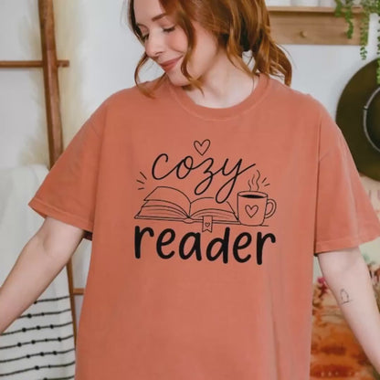 Book Lover Shirt, Cozy Reader Tee, Just One More Chapter Gift Now