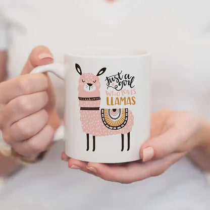 Llama Coffee Mug – Whimsical Ceramic Cup, Dishwasher Safe 11 oz & 15 oz