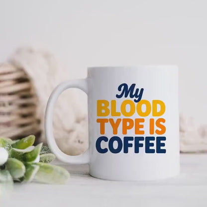 Funny Coffee Mug | Microwave Safe Ceramic Coffee Cup – Gift for Caffeine Addicts