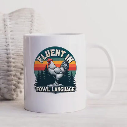 Funny Chicken Coffee Cup - Farm Humor Mug With Rooster Design | Ceramic, Dishwasher Safe