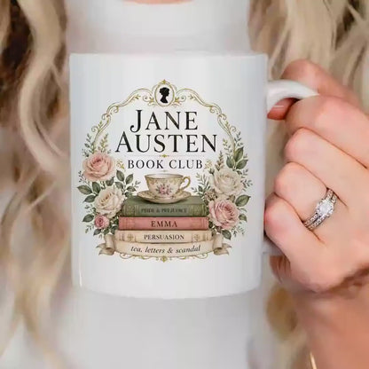 Jane Austen Reader Mug – Unique Literary Gift Mug for Book Lovers