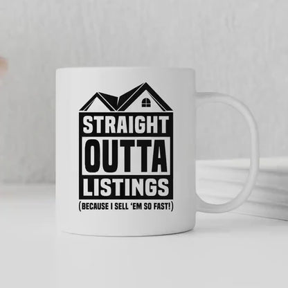 Real Estate Mug – Funny Realtor Gift | Ceramic Coffee Cup for Agents
