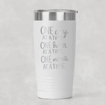 Inspirational Stainless Steel Tumbler – Double Wall Insulated 20 Ounce Cup