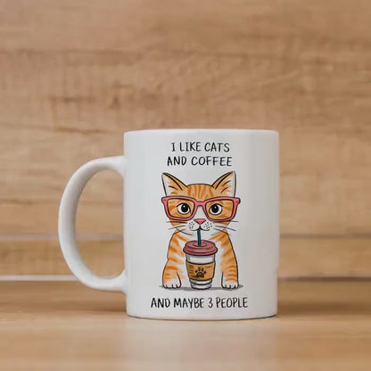 Orange Tabby Cat Mug – Funny Cat Coffee Mug | Ceramic Microwave Safe Cup