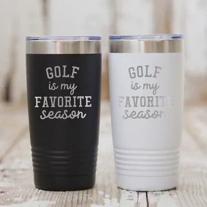 Golf Tumbler - Insulated Travel Mug 20 oz | Double Wall Stainless Steel Cup