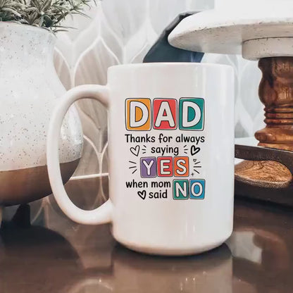 Funny Dad Coffee Mug – Ceramic, Dishwasher Safe Gift for Father's Day