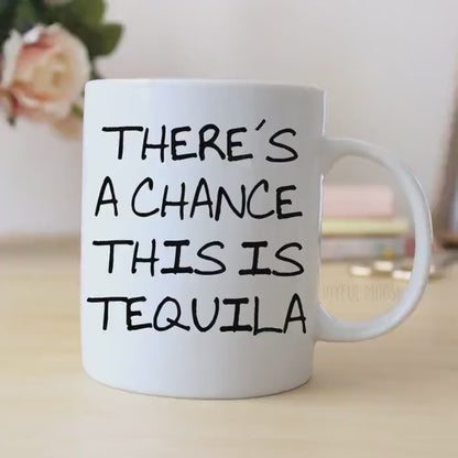 Funny Tequila Coffee Mug – Ceramic Novelty Cup, Dishwasher Safe Gift