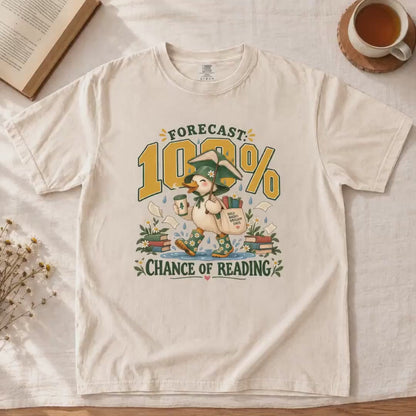 Reading Duck Shirt, Book Lover Gift, Comfort Colors Tee Librarian