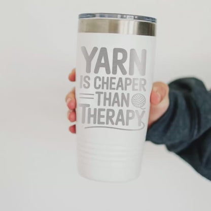 crochet tumbler, Insulated 20oz Stainless Steel Tumbler, Mamacita