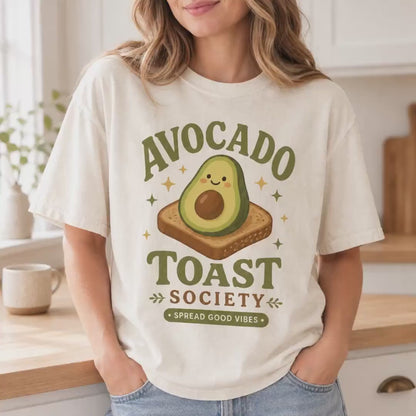 Avocado Toast Shirt, Comfort Colors Tee, Garment-Dyed Brunch Gift