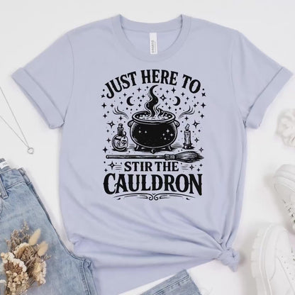 Funny Witch Shirt - Bella Canvas Witch Cauldron Tee | Halloween Party Shirt