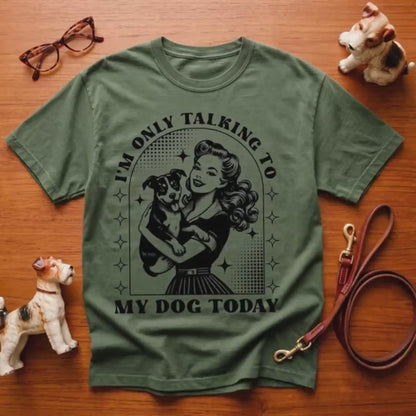 Funny Dog Mom Shirt, Comfort Colors C1717 Tee, Retro Pinup Design