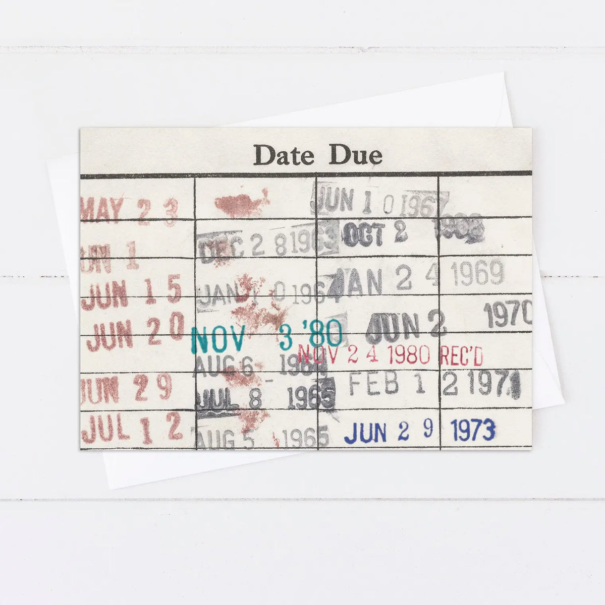 Library Book Due Date Blank Notecard Set – Joyful Moose