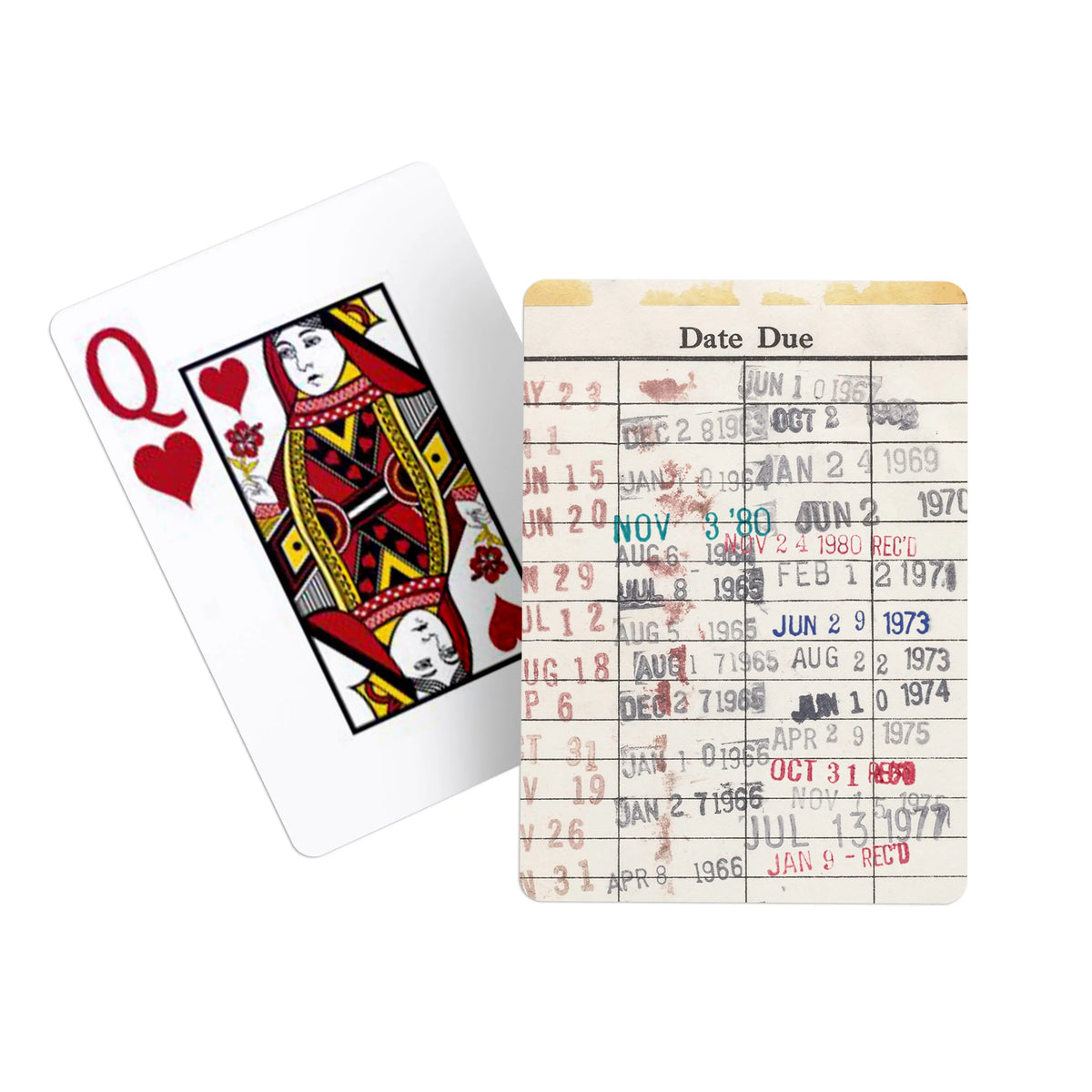 Library Book Card Deck, Bookish Gifts, Literary Deck of Playing Cards, Library Book Card Gift Set, Poker Playing Cards for Readers, Book Book Club Gift Ideas - Joyful Moose