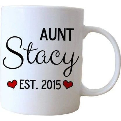 Aunt Personalized Mug - Personalized Aunt Coffee Mug - Aunt Gift for Aunt to Be