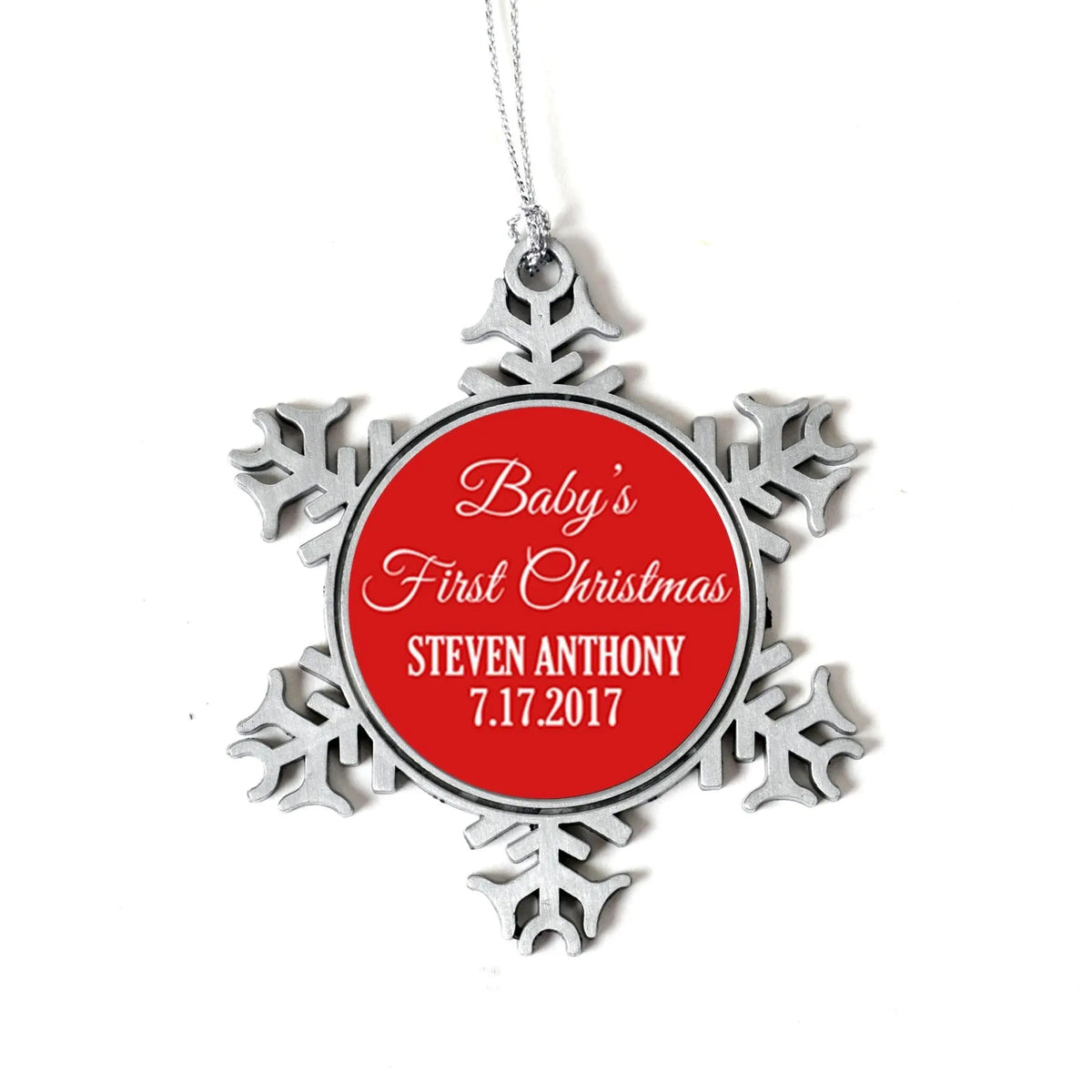 Baby's 1st Christmas Ornament - Personalized Baby's First Christmas Ornament - New Baby Christmas Ornament - Baby Christmas Gift