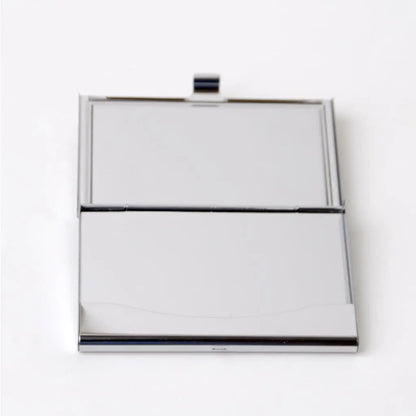 Bamboo Business Card Holder - Personalized Laser Engraved Business Card Case for Men