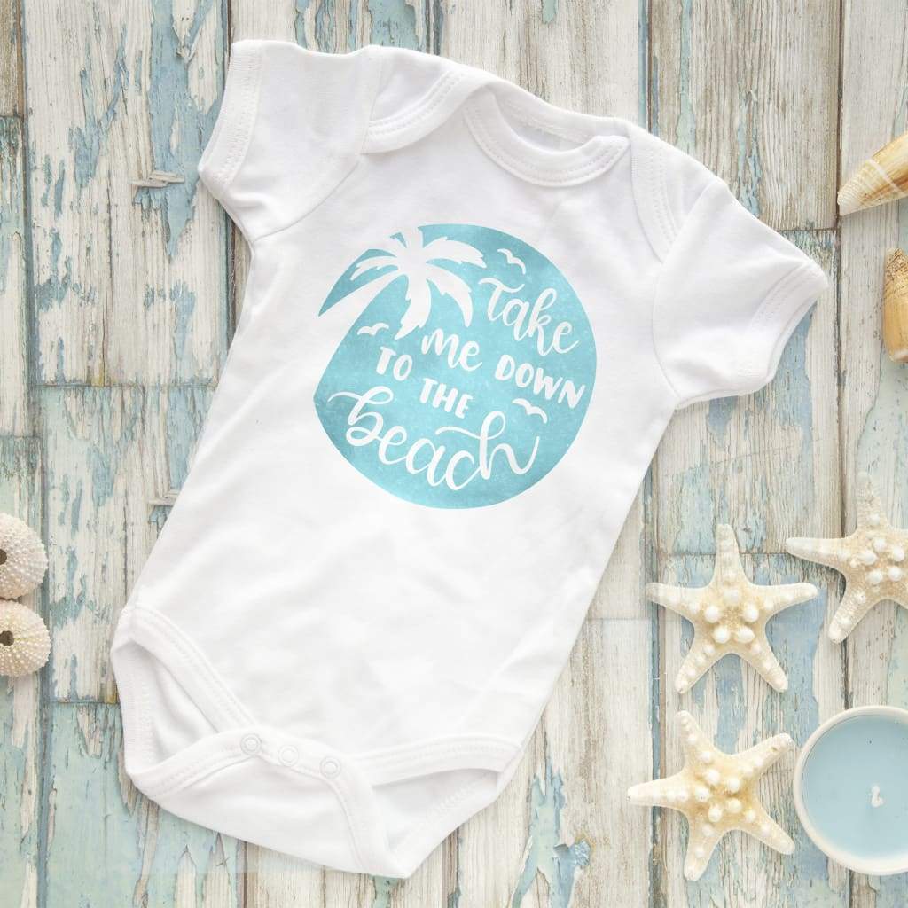 Beach Baby Gift - baby boy romper - Beach Baby Romper Bodysuit